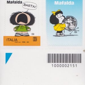 2021 Italia Repubblica Mafalda barre basso destro