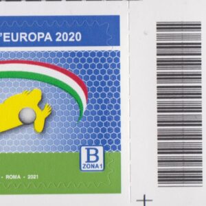 2021 Italia Repubblica Campione d'Europa barre basso destro