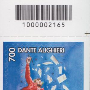 2021 Italia Repubblica Dante Alighieri paradiso barre alto destro