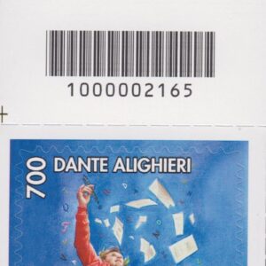 2021 Italia Repubblica Dante Alighieri paradiso barre alto sinistro