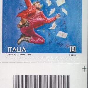 2021 Italia Repubblica Dante Alighieri paradiso barre alto sinistro