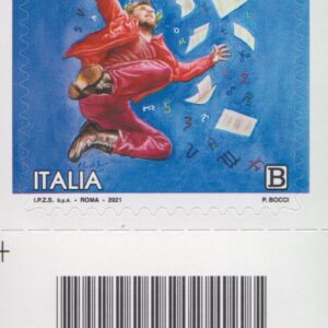 2021 Italia Repubblica Dante Alighieri paradiso barre basso sinistro