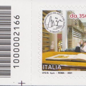 2021 Italia Repubblica Accademia degli Zelanti e dei Dafnici barre basso sinistro