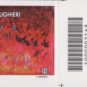 2021 Italia Repubblica Dante Alighieri inferno barre basso destro