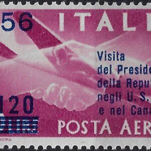 1956 Posta Aerea Stelle Gronchino £ 120 su £ 50
