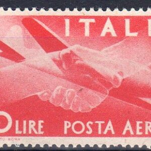 1945 Posta Aerea Democratica £ 10