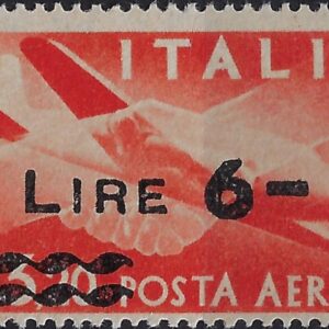 1947 Posta Aerea Soprast. £. 6