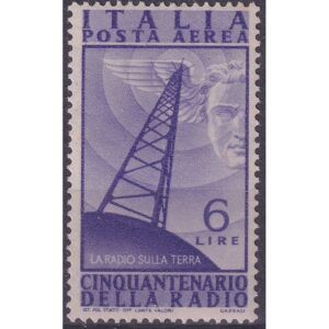 1947 Posta Aerea 50° Radio £ 8