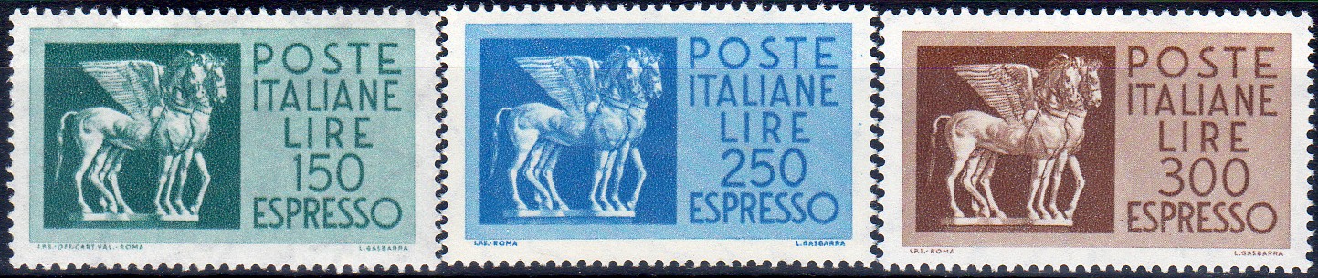 1968 Espressi Stelle cavalli alati vignette ridotte