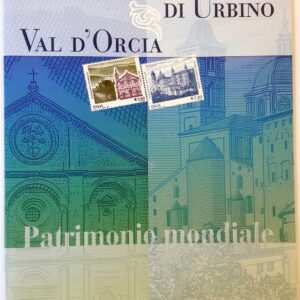 2008 Unesco - Centro Storico di Urbino - Val D'Orcia - lamina argento