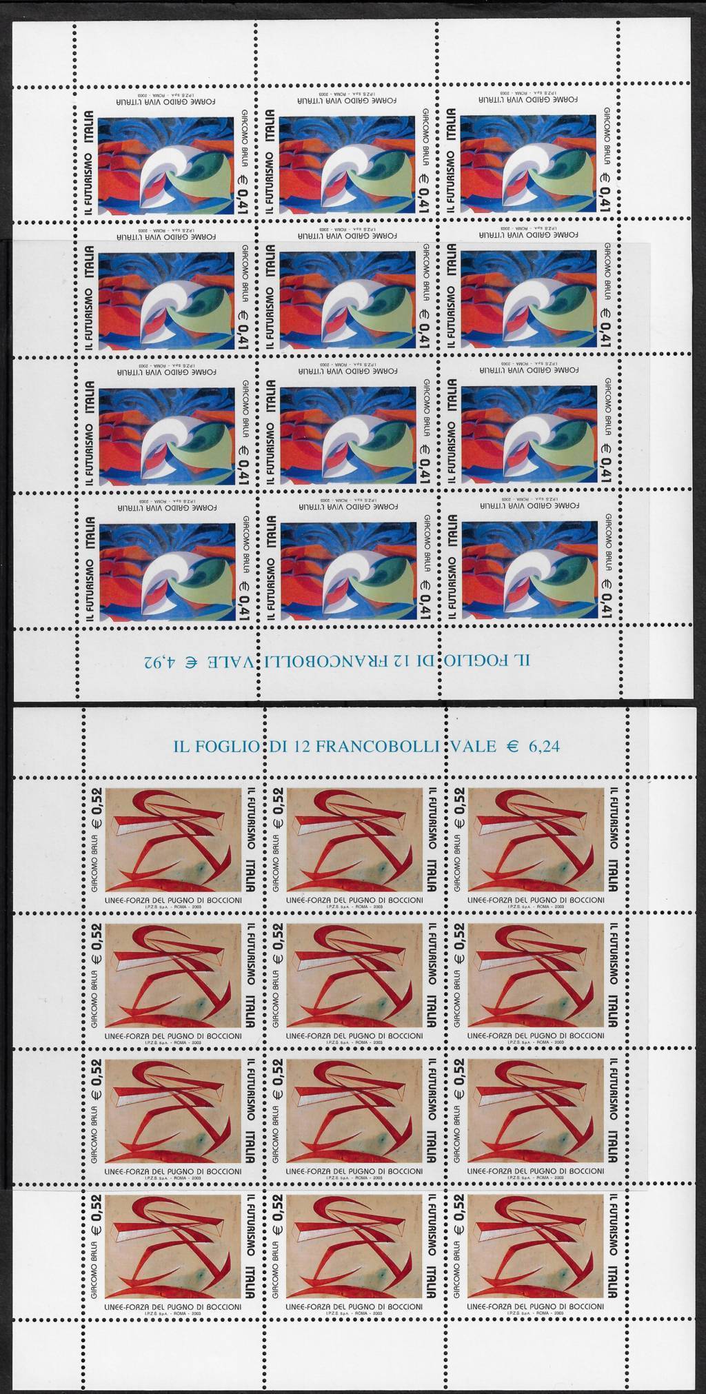 2003 il Futurismo opere di G. Balla