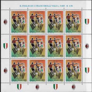 1999 Minifogli Milan Campione d’Italia Calcio
