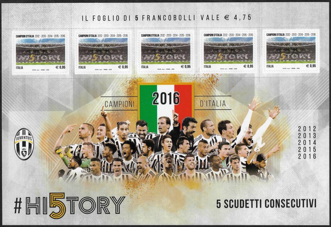 2016 Juventus Campione d’Italia Calcio