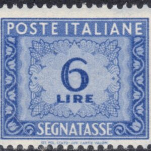 1947 Segnatasse Cifra £. 6