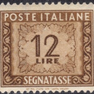 1947 Segnatasse Cifra £. 12
