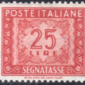 1954 Segnatasse Cifra £. 25