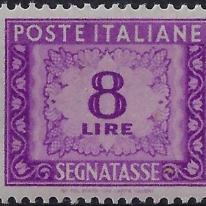 1956 Segnatasse Stelle Cifra £. 8