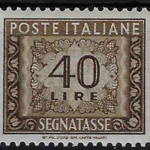 1966 Segnatasse Stelle Cifra £ 40