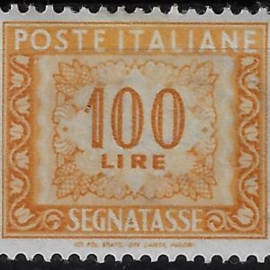 1957 Segnatasse Stelle Cifra £. 100