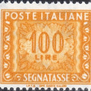 1991 Segnatasse Stelle Cifra £ 100 I.P.Z.S.
