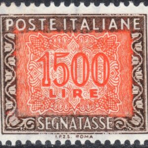 1991 Segnatasse Stelle Cifra £ 1.500 I.P.Z.S.