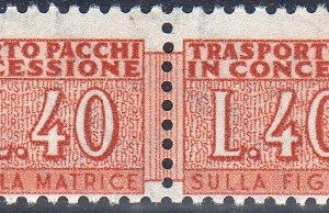 1956 Pacchi Concessione Stelle £. 40