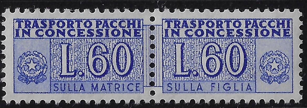 1958 Pacchi Concessione Stelle £ 60