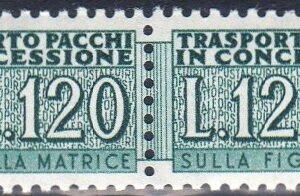 1958 Pacchi Concessione Stelle £. 120