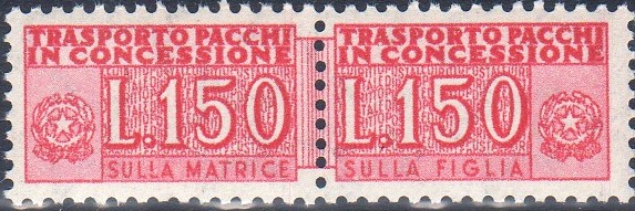 1968 Pacchi Concessione Stelle £ 150