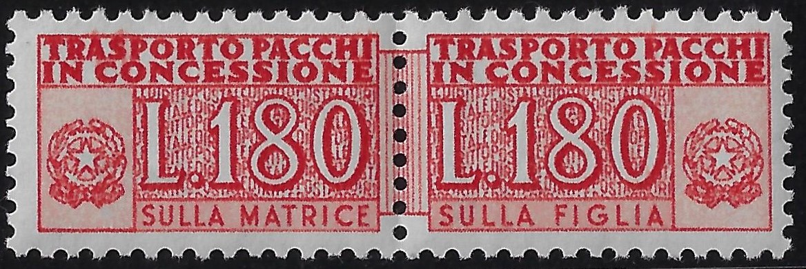 1966 Pacchi Concessione Stelle £ 180