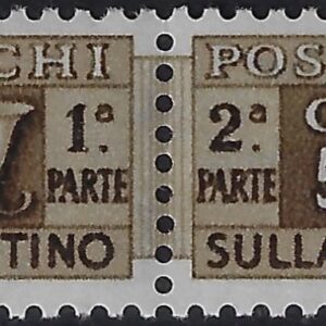 1955 Pacchi postali Stella cent. 50