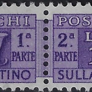 1955 Pacchi postali Stella £. 10