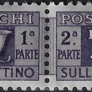 1955 Pacchi postali Stella £. 40