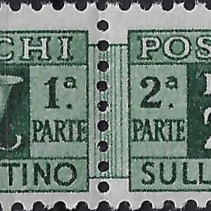 1955 Pacchi postali Stella £. 200