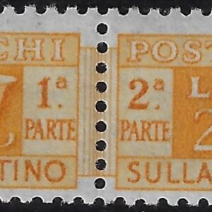 1955 Pacchi postali Stella £. 280