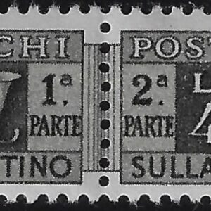 1955 Pacchi postali Stella £. 400