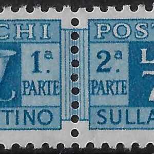 1955 Pacchi postali Stella £. 700