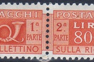 1955 Pacchi postali Stella £. 800