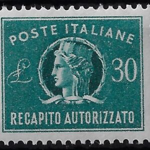 1965 Recapito Autorizzato Stelle Turrita £. 30