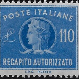 1977 Recapito Autorizzato Stelle Turrita £. 110