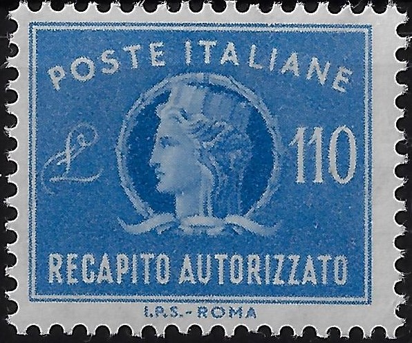 1977 Recapito Autorizzato Stelle Turrita £. 110