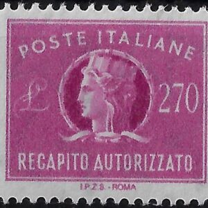 1984 Recapito Autorizzato Stelle Turrita £. 270