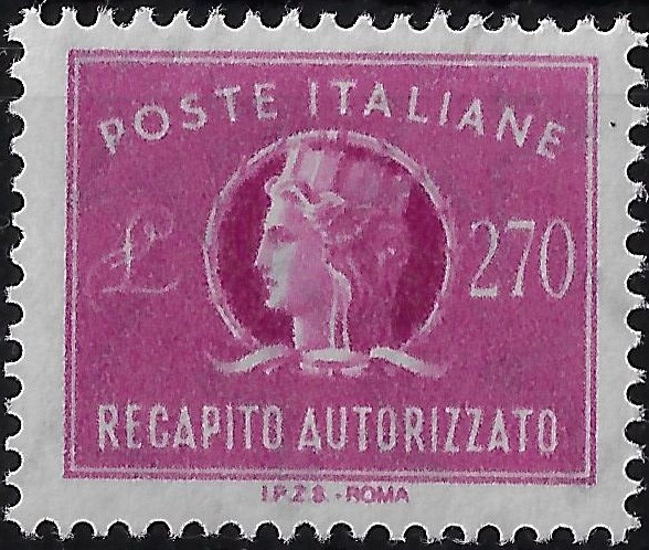 1984 Recapito Autorizzato Stelle Turrita £. 270