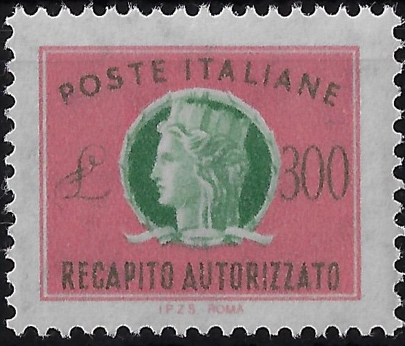 1987 Recapito Autorizzato Stelle Turrita £. 300