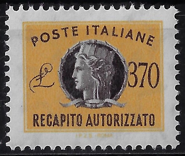 1990 Recapito Autorizzato Stelle Turrita £. 370
