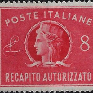 1947 Recapito Autorizzato Turrita £ 8