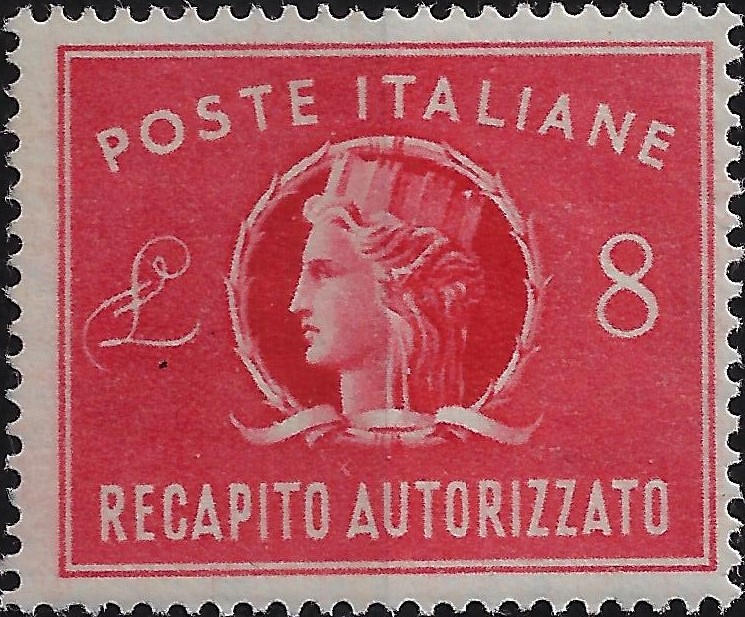 1947 Recapito Autorizzato Turrita £ 8