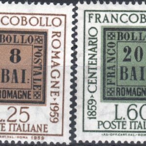1959 Centenario Francobolli delle Romagne