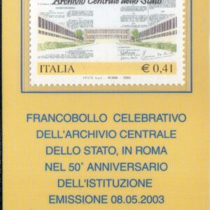 2003 archivio dello stato