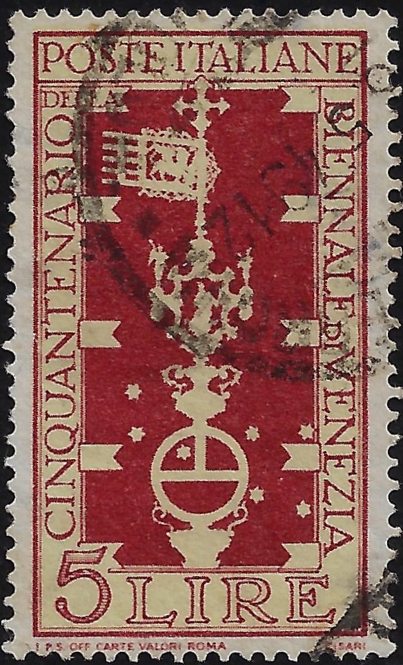 1949 £ 5 50° Biennale d'Arte di Venezia